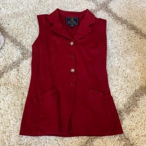 Red Suede Vest